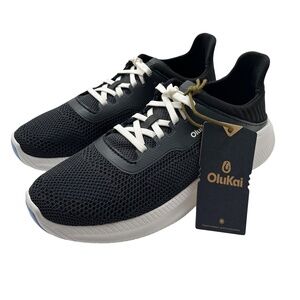 NWT OluKai Women’s Island Hopper Sneaker Lava Rock Black Size 8.5